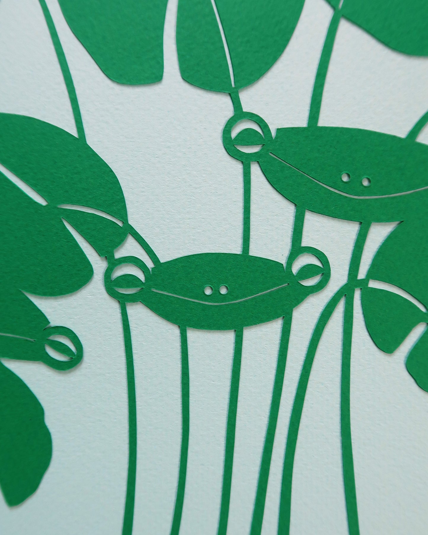 Grønne frøer 50x50 cm